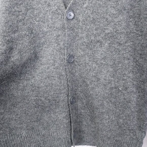 J Ferrar Cardigan Men's XL Button Front Sweater Wool Recycled Polyester Grey - Picture 3 of 10